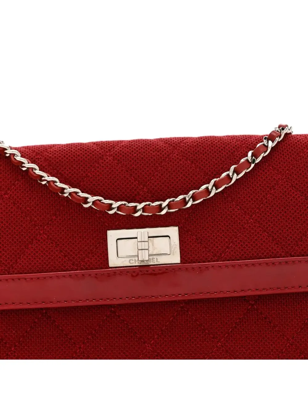 Chanel Patent Jersey Quilted 2.55 #328885C19B
